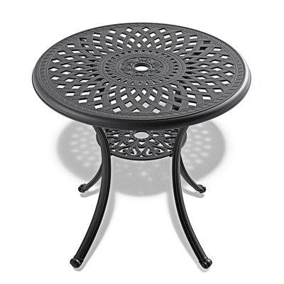 Aluminum Patio Dining Table With Umbrella Hole