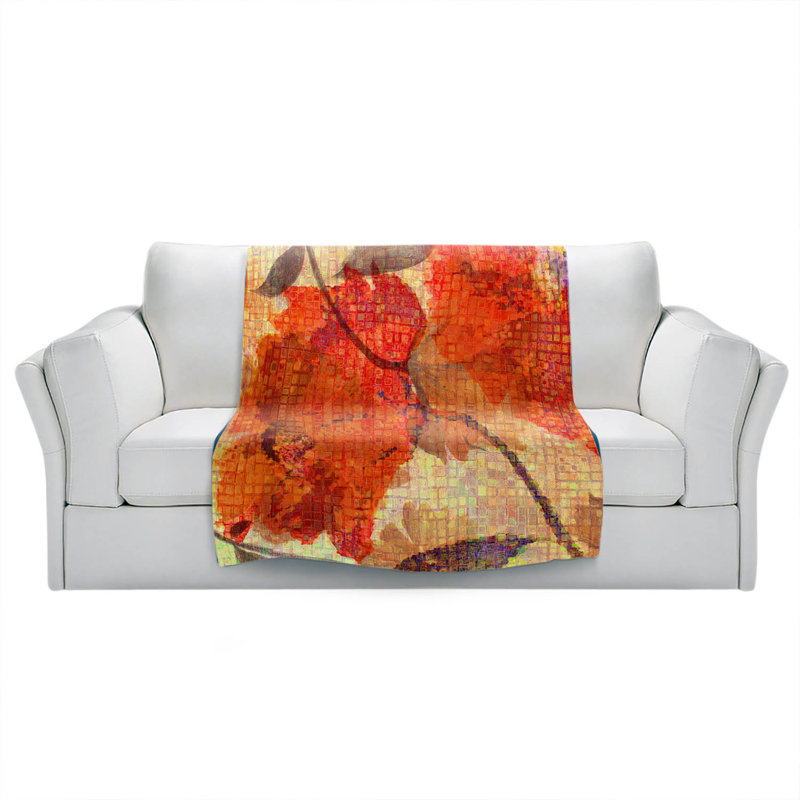 Hand Woven Throw Blanket, 68" W x 80" L