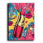 Art mural sur toile rouge rouge à lèvres rouge Pop Art - 17,7 po x 27,6 po-1483040036