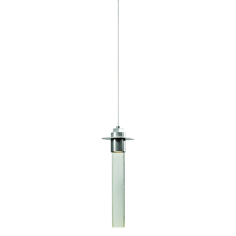 Airis 1-Light Single Cylinder Pendant, 19.5" - 64.5", Vintage Platinum