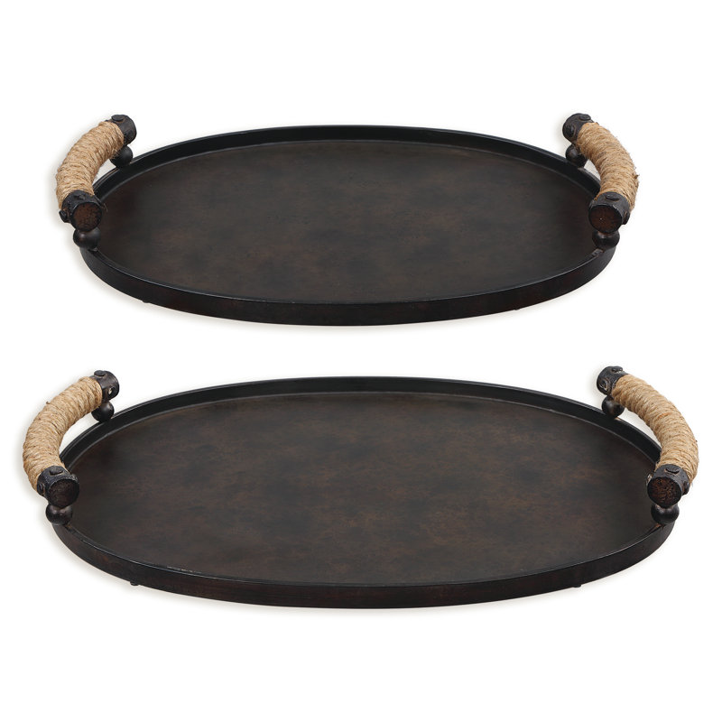 Arsal Metal Tray - Set of 2