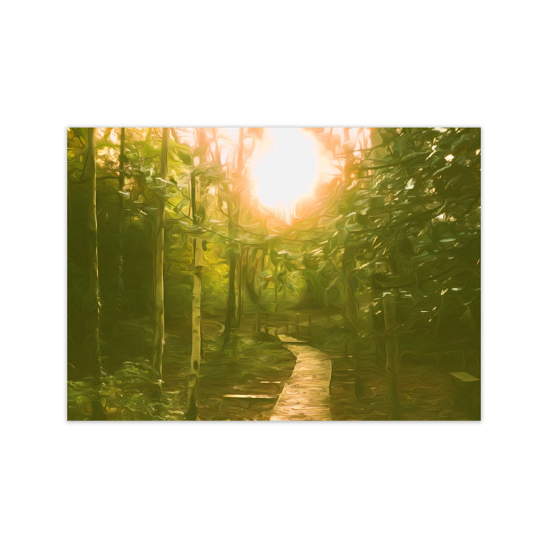 Autumn Wood - Print on Canvas, Unframed, 21cm H x 30cm W x 1cm D