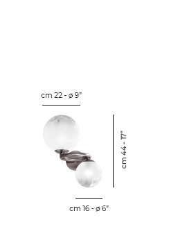 Puppet Ring Wall Lamp 2 Crystal Transparent Matt Gold 3 G9 Ul, Matte Black, White