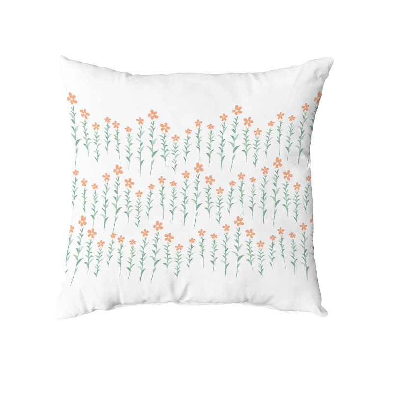  Housse et insert de coussin carré en coton, 16" x 16", Orange