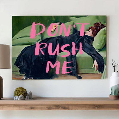 Reproduction d'art sur toile Whimsical «Don't Rush Me» - Urban Studio