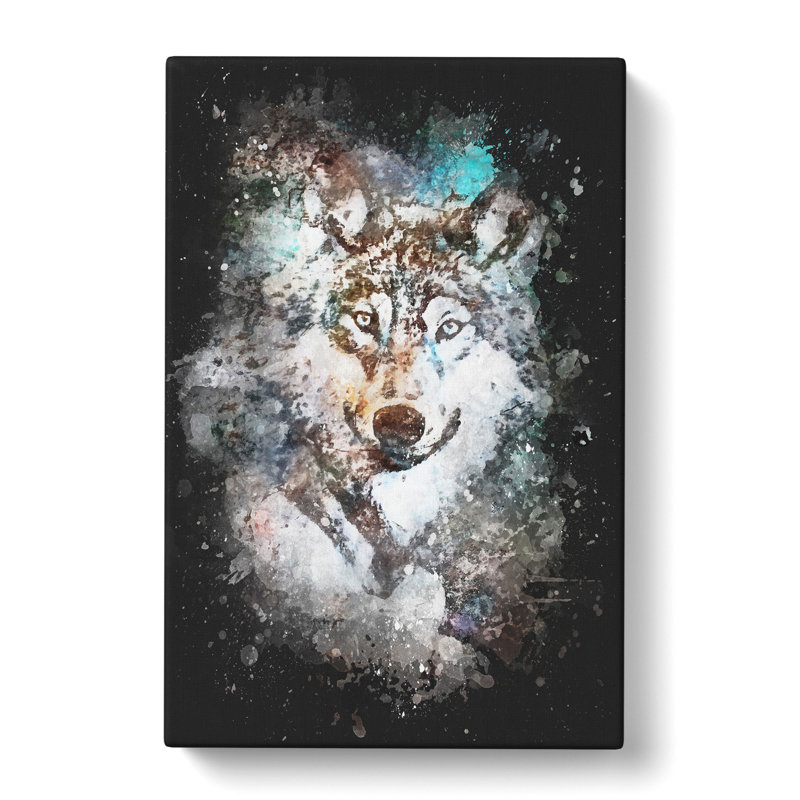 Wolf - Wrapped Canvas Painting, 60cm H x 40cm W x 4cm D