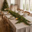 Guirlande de Noël artificielle en cyprès de 1,8 m (lot de 2), imitation pin d'hiver réaliste, verdure persistante pour décoration de Noël intérieure et extérieure-136403588-136403593