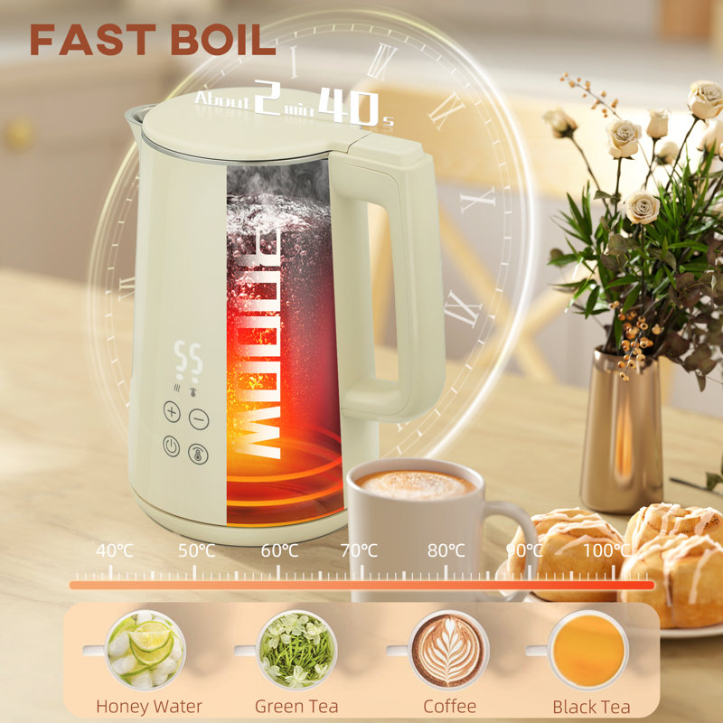 Kettle and Toaster Set, Beige