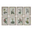 Portrait en bois de reproductions d'images florales