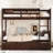 Rubber Wood Bunk Bed with Drawers, Ladder, and Guardrails-115684345-121293846