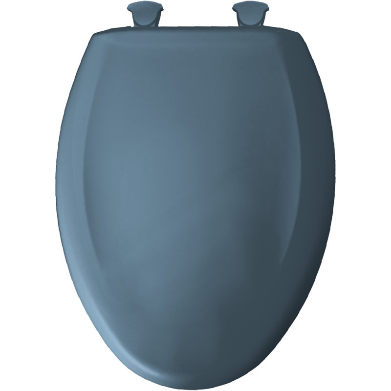 Elongated Toilet Seat and Lid, Denim Blue