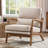 25.59'' Wide Upholstered Fabric Accent Armchair With Solid Wood Leg (Set of 2)-362878259