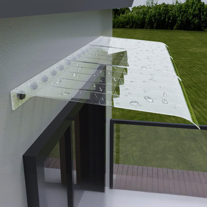 Yunliang E-commerce Co., LIMITED 35cm W x 40cm D Polycarbonate Cover Retractable Door / Window Awning