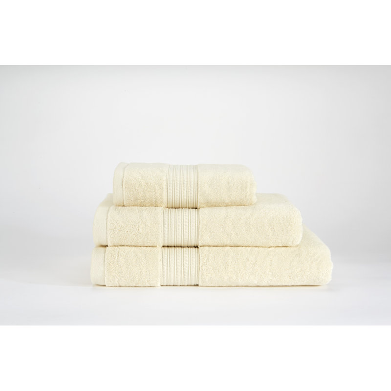 Roa Cotton Plush Hand Towel, Cream