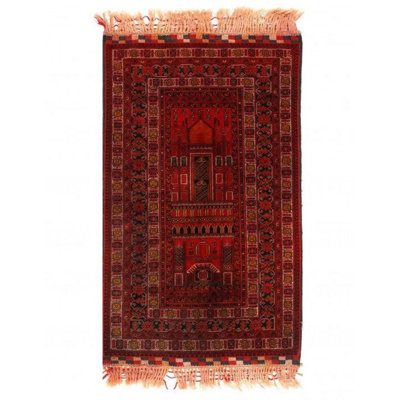Mohanathas Oriental Area Rug in Red