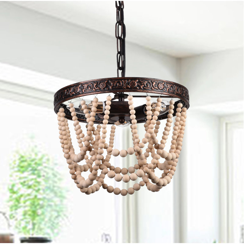 3 - Light Dimmable Geometric Chandelier