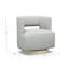 Crystle Swivel Barrel Chair Chair with Ottoman-2020068238-2020068320