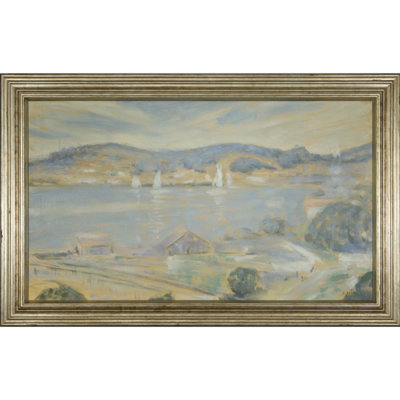 Blue Harbor - peinture encadrée