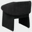 Fauteuil d'appoint à accoudoirs inclinés noir Mcdonald