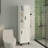 Storage Cabinet, 2 Doors, 9 Shelves, 4 Legs, White