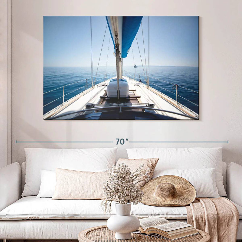 Mehar View Aboard A Yacht, 34" H x 51" W