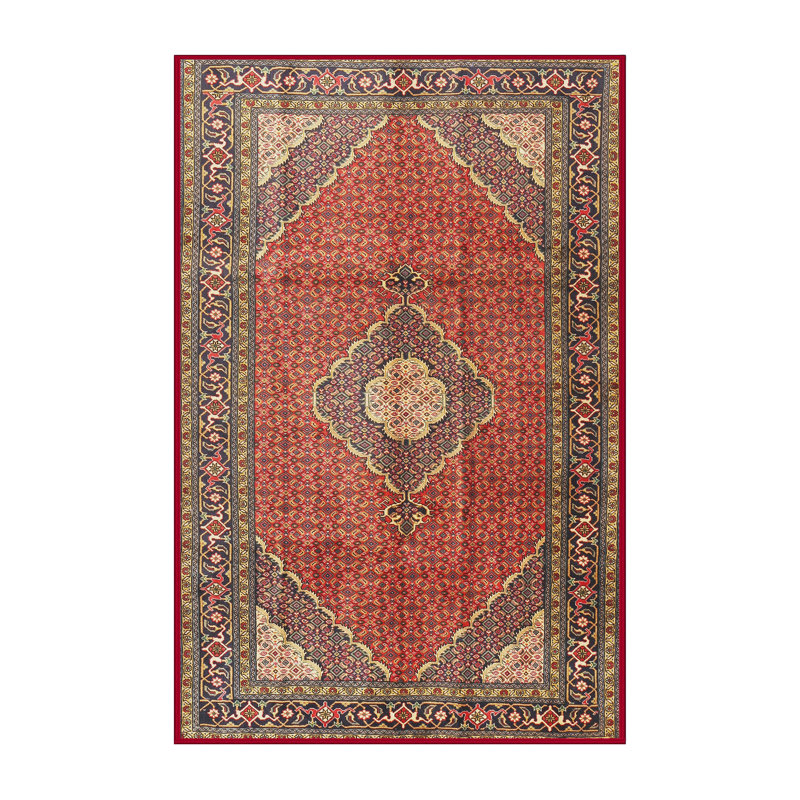 Tapis oriental rouge / beige, Rectangle 7 pi x 9 pi