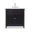 Louvered 36'' W Single Vanity