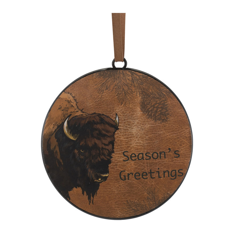 Bison Disc Ornament