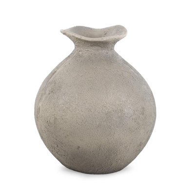 Textured Blanton Taupe Rounde Vase