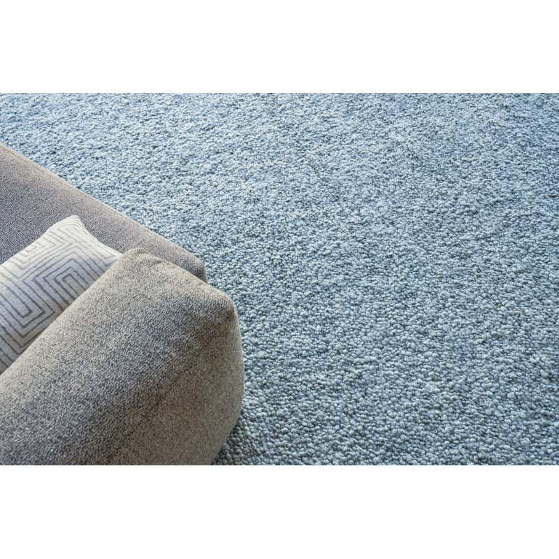 Borelli Wool Area Rug in Light Blue, Rectangle 9' x 12'