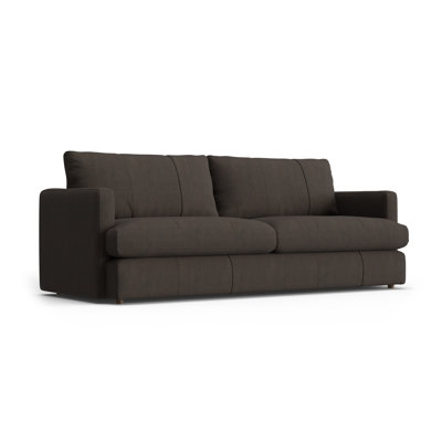 Fletcher 93" Genuine Leather Recessed Arm Sofa