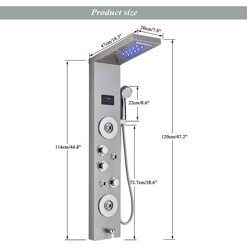 Steeves Shower Tower Panel
