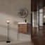 Meuble-lavabo mural 18,5 po avec lavabo en résine, porte simple à fermeture douce, panneau de fibres à densité moyenne, emballage naturel
