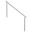 Rambarde pour escalier extérieur, ensemble de balustrade de 180 cm (70,9 po), style transitionnel, en acier inoxydable, avec trousse d'installation, pour personnes âgées, porche et terrasse.