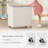 Rolling Laundry Hamper With Lid, 130L Large Capacity Clothes Hampers For Laundry, Plastic Collapsible Laundry Baskets With Wheels And Lid