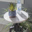 Table à boire Angret Shawna Adj noire avec marbre blanc-569068226