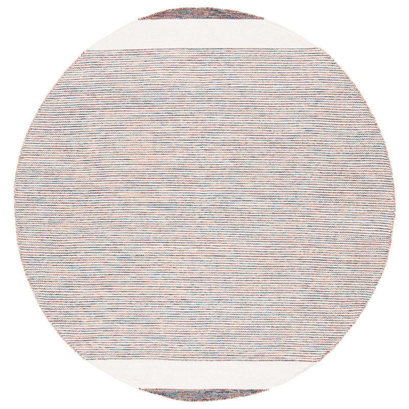 Montauk Hand Loomed Cotton Rug, Round 6'