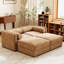 Chenille de chameau moderne avec 2 rangements, cylindrique pour le confort, rangement caché et flexibilité modulaire