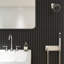 Mini carreau de mosaïque mural en porcelaine à chevrons-98925003