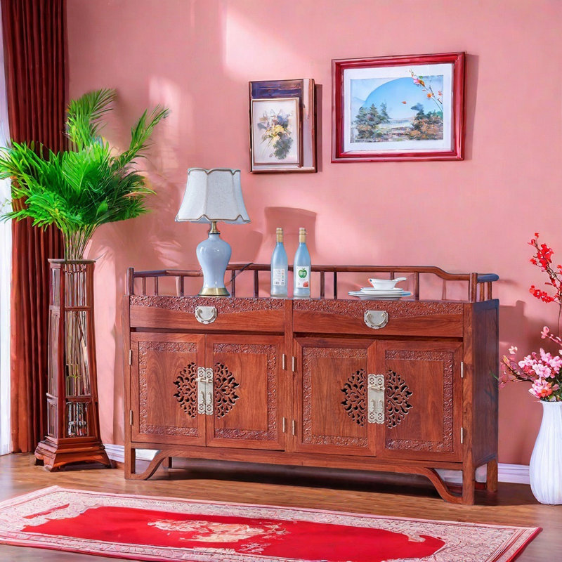 Buffet chinois en bois massif