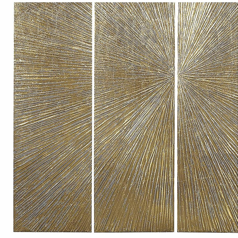 Ensemble d'art mural dimensionnel en résine 3 pièces