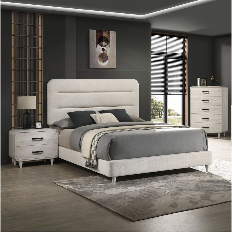 Meuble de rangement contemporain en bois avec 1 commode et 1 tiroir
