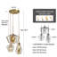 Luminaire suspendu géométrique à 3 lumières Jazzman