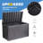 Lovoin 100 Gallons Gallon Water Resistant Resin Lockable Deck Box Without Cushion