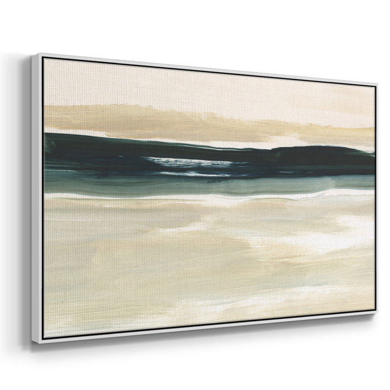 Sable et mer II, H 25 po x l 37 po x P 2 po, Blanc
