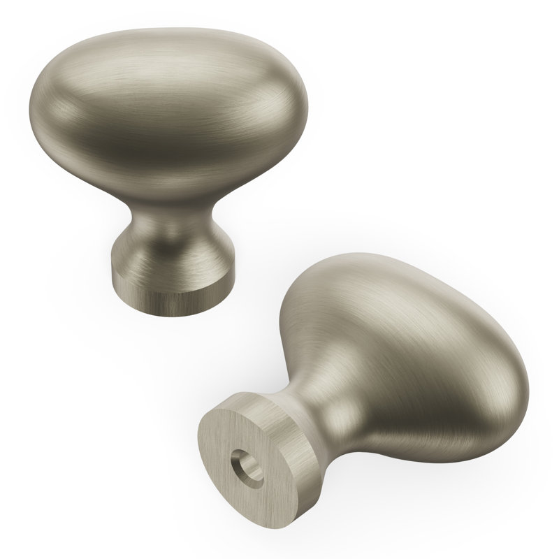 Poignée ovale de la collection Williamsburg - Acier inoxydable de 1-1 / 4 po x 13/16 po - Quincaillerie de ferme pour tiroirs et armoires