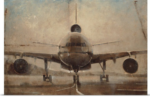«Crepuscolo Tonal Plane» par Joseph Cates, reproduction d'art, H 32 po x l 48 po x P 1,5 po, Toile