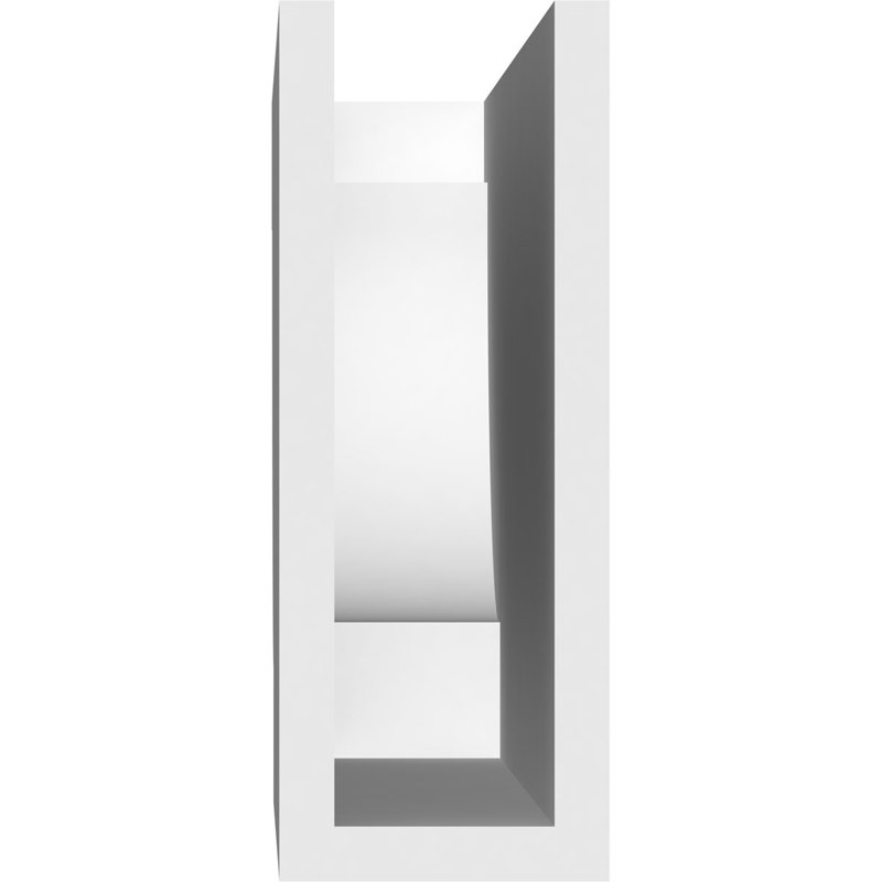 Queue de chevron standard en PVC de qualité architecturale Alpine, H 8 po x L 3 po x P 24 po