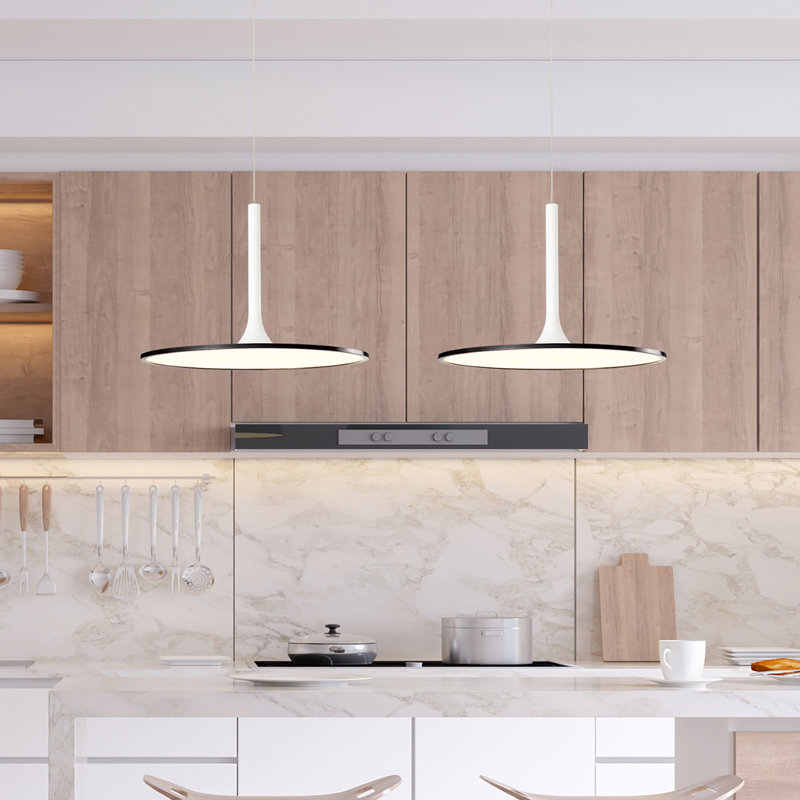 Luminaire suspendu géométrique à 1 lumière à DEL unique et unique latinne