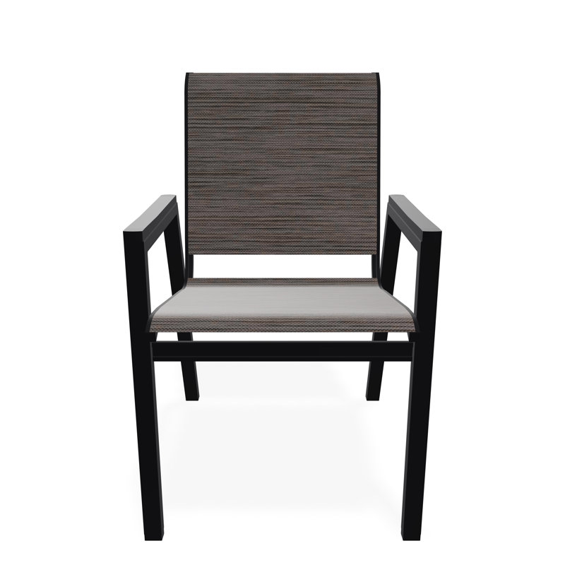 Bazza Outdoor Dining Chair, James, Black